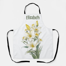 Gelbe Blume Personalisiert Schürze