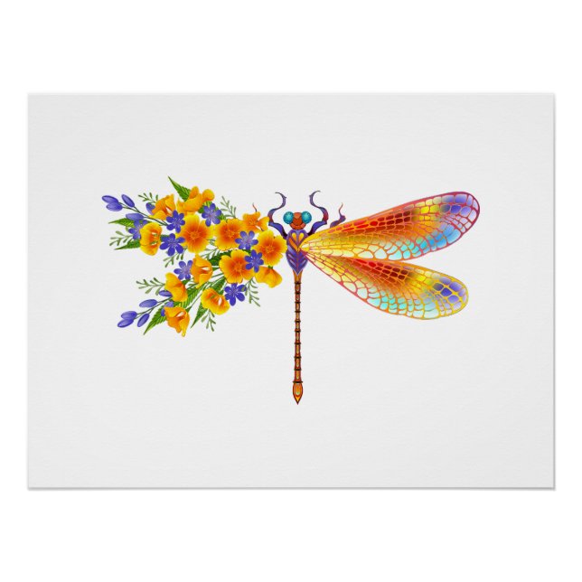 Gelbe Blume Poster (Vorderseite)