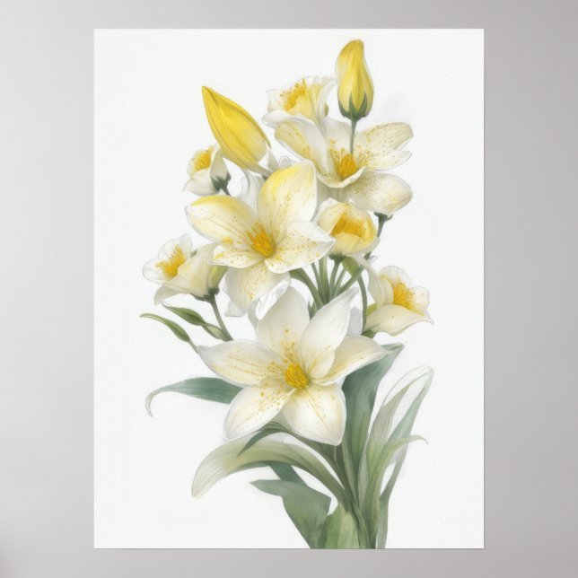 Gelbe Blume Poster (Vorne)