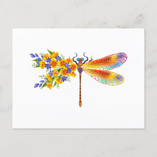 Gelbe Blume Postkarte