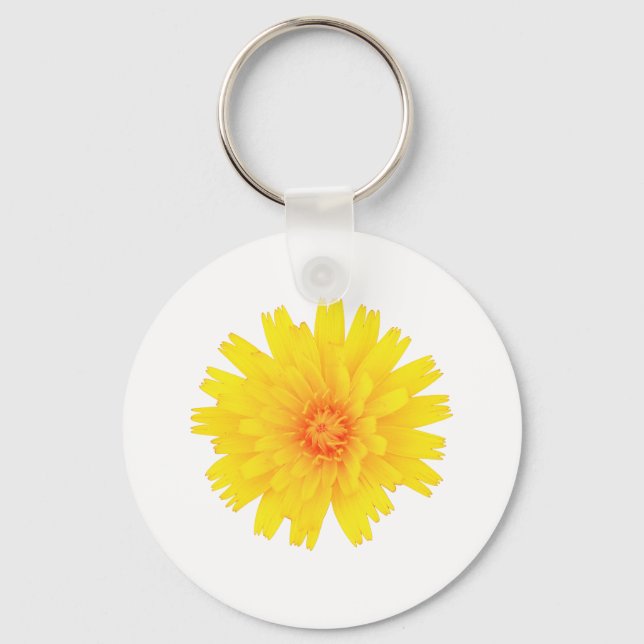 Gelbe Blume Schlüsselanhänger (Vorderseite)