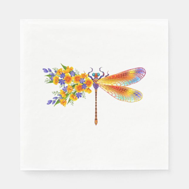 Gelbe Blume Serviette (Vorderseite)