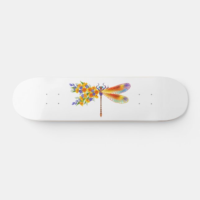 Gelbe Blume Skateboard (Horizontal)