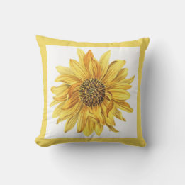 Gelbe Blume / Sonnenblumen-Patio Kissen