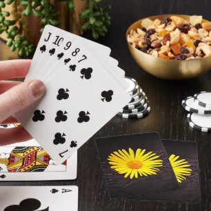 Gelbe Blume Spielkarten