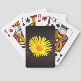 Gelbe Blume Spielkarten