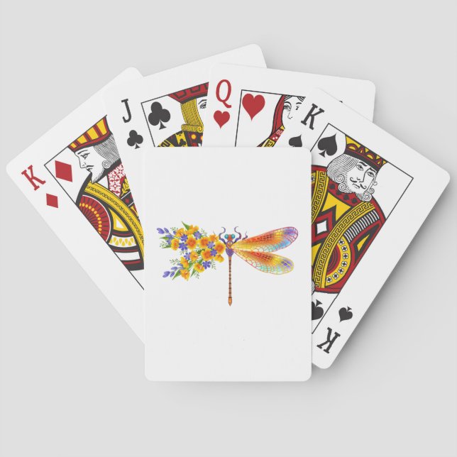 Gelbe Blume Spielkarten (Rückseite)