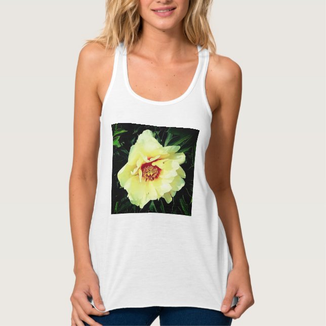 Gelbe Blume Tank Top (Vorderseite)
