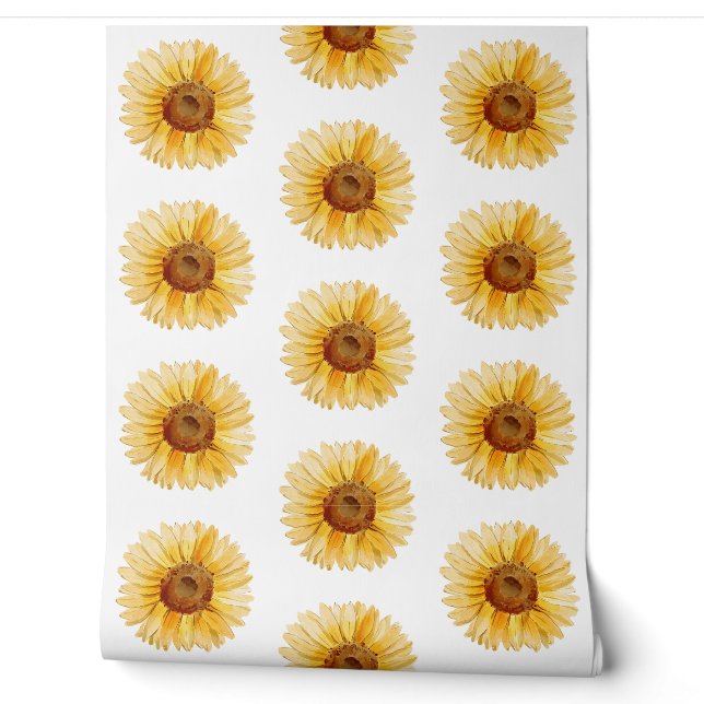 Gelbe Blume Tapete (Abrollen)