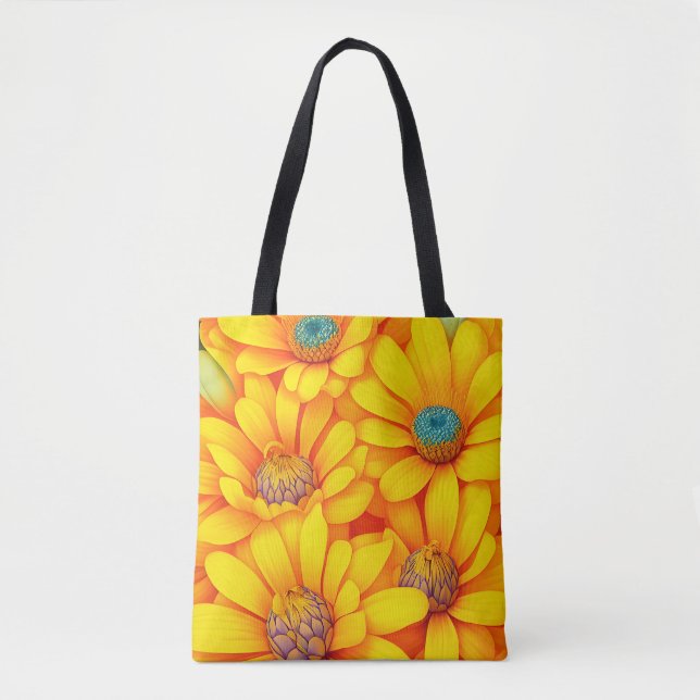 Gelbe Blume Tasche (Vorderseite)