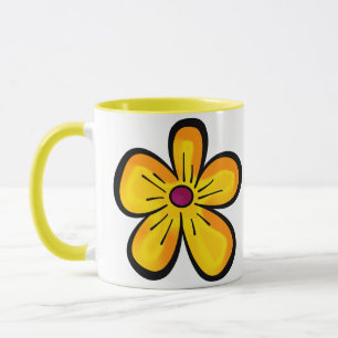 Gelbe Blume Tasse