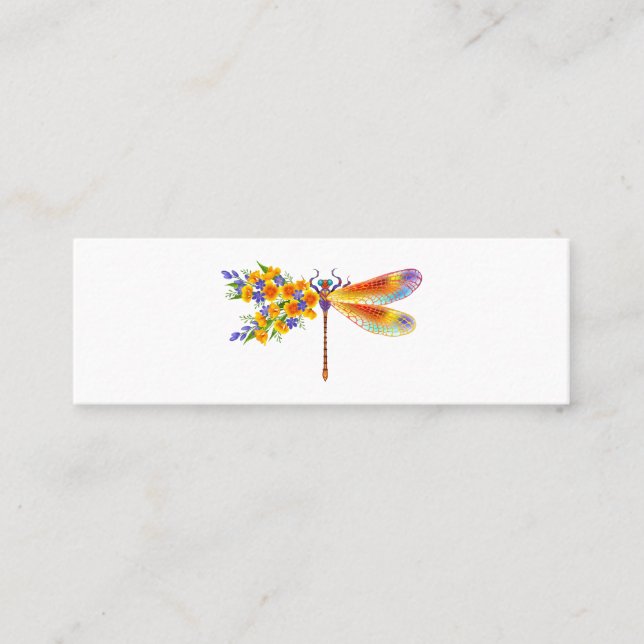 Gelbe Blume Telefonnummerkarte (Vorderseite)