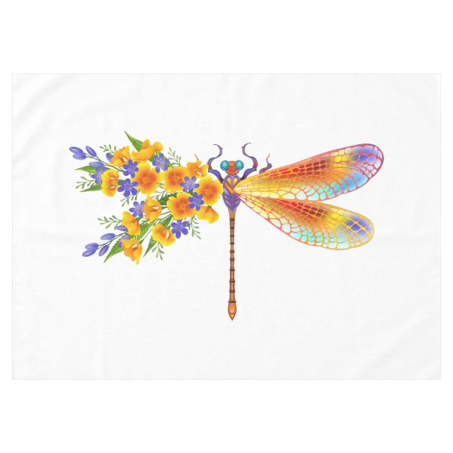 Gelbe Blume Tischdecke (Vorderseite (Horizontal))