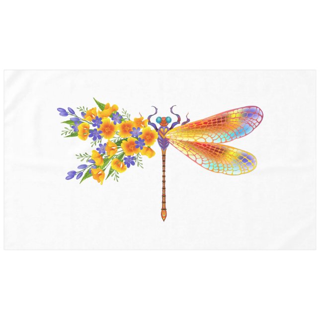 Gelbe Blume Tischdecke (Vorderseite (Horizontal))