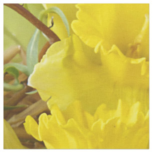Gelbe Blume und Ostereier Stoff