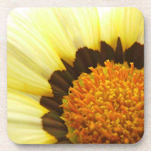 Gelbe Blume Untersetzer (Vorderseite)