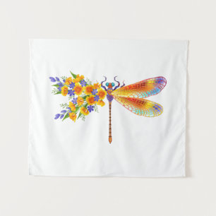 Gelbe Blume Wandteppich