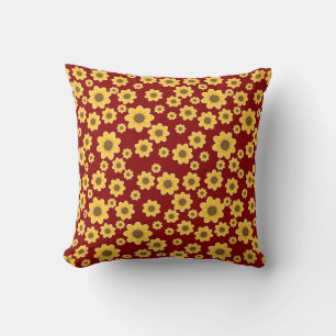 Gelbe Blume   Yellow Daisy Pattern Kissen
