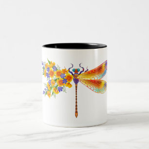 Gelbe Blume Zweifarbige Tasse