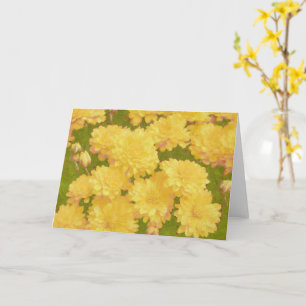 Gelbe Blumen Art Note Card Karte