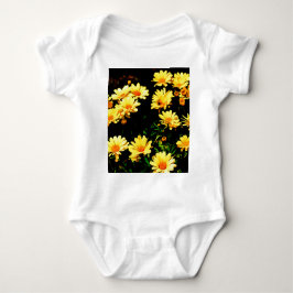Gelbe Blumen Baby Strampler