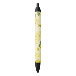 Gelbe Blumen, Blumenmuster, Muster von Blume Kugelschreiber