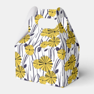Gelbe Blumen Geschenkschachtel