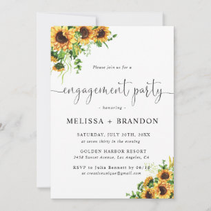 Gelbe Blumen-Hochzeitseinladung Einladung