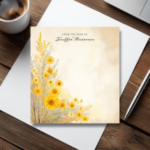 Gelbe Blumen im Vintage-Stil