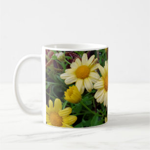 Gelbe Blumen Kaffeetasse