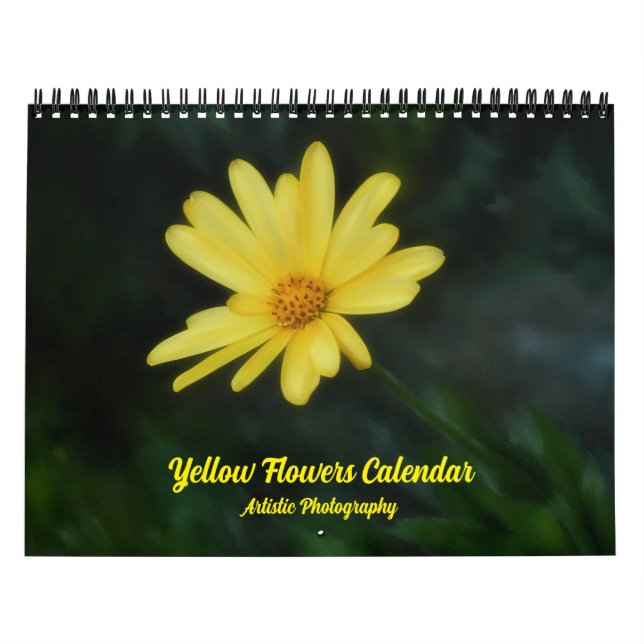 Gelbe Blumen Kalender Künstlerische Fotografie (Titelbild)