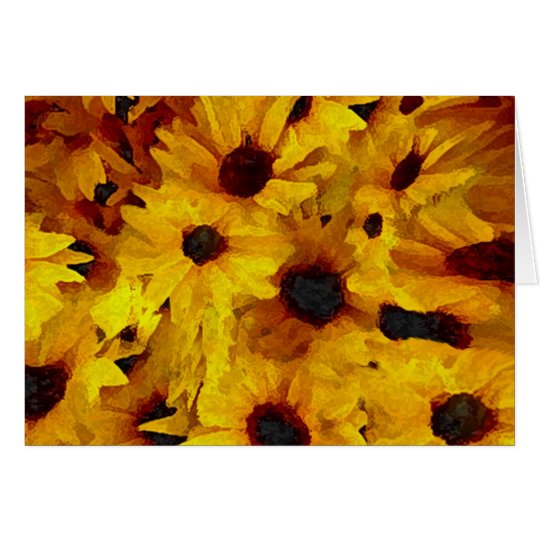 Gelbe Blumen Karte