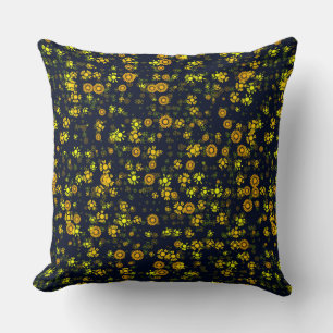 Gelbe Blumen Kissen