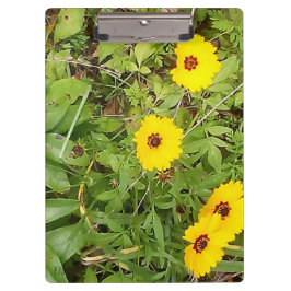 Gelbe Blumen Klemmbrett