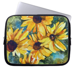 Gelbe Blumen Laptopschutzhülle