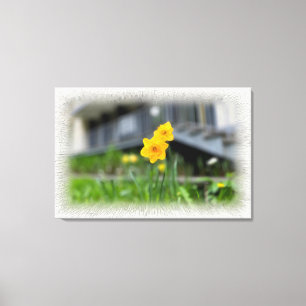 Gelbe Blumen Leinwanddruck