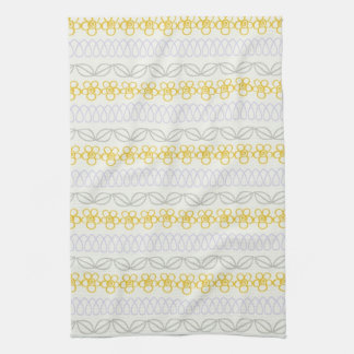 Gelbe Blumen mit Grau Handtuch