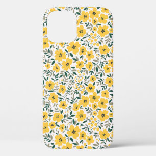 Gelbe Blumen: Moderne Blumen nahtlos. Case-Mate iPhone Hülle
