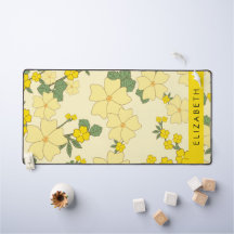 Gelbe Blumen, Muster von Blume, Ihr Name