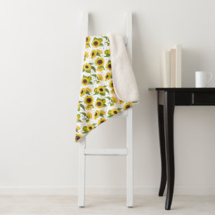 Gelbe Blumen niedliche Blumen Sherpadecke