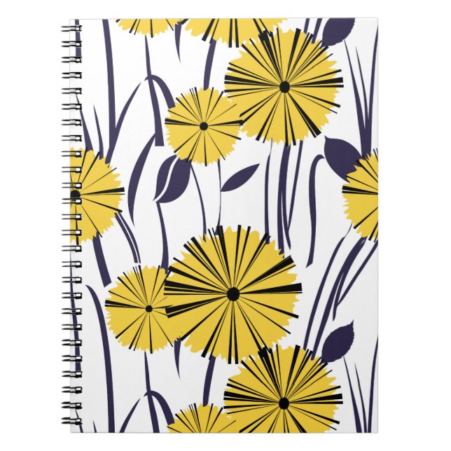 Gelbe Blumen Notizblock (Vorderseite)