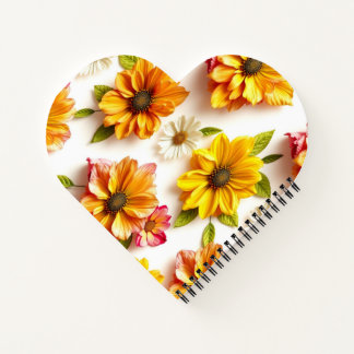gelbe Blumen Notizbuch