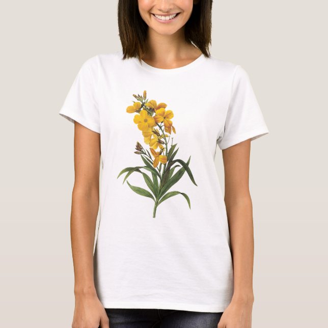 Gelbe Blumen, Pierre Joseph Redouté T-Shirt (Vorderseite)