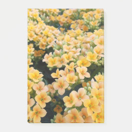 Gelbe Blumen Post-it Klebezettel