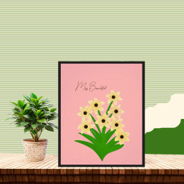 Gelbe Blumen Poster