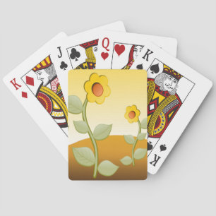 GELBE BLUMEN SPIELKARTEN