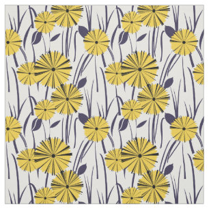 Gelbe Blumen Stoff