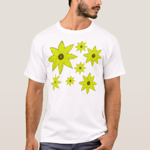 Gelbe Blumen T-Shirt