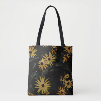 GELBE BLUMEN TASCHE