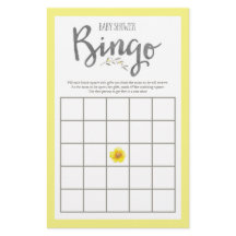 Gelbe Blumen und graue Blätter Kinderdusche